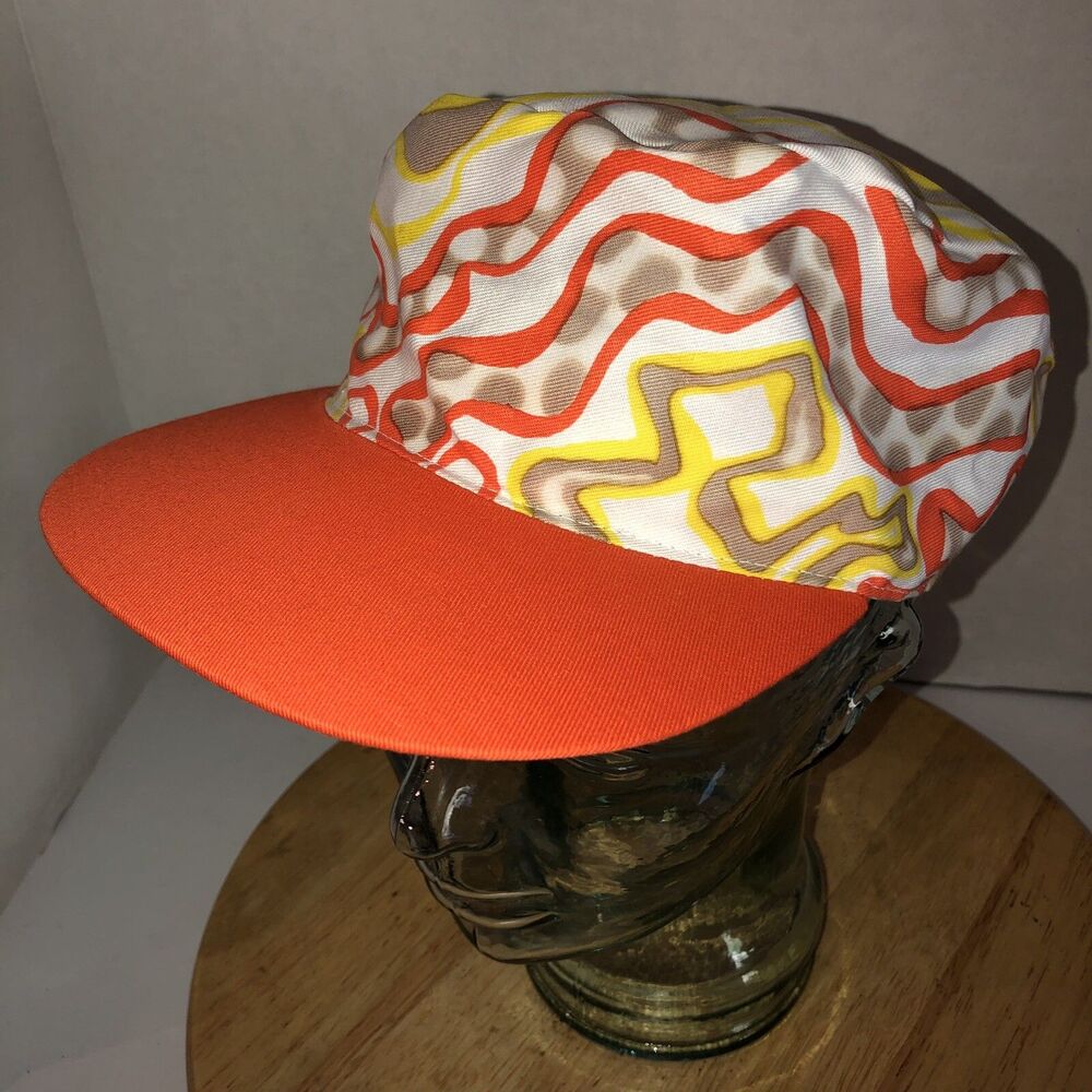 Vintage 90s KELLOGG’s Double Dip Crunch Exclusive Painters Hat Cap 1992 RARE HTF
